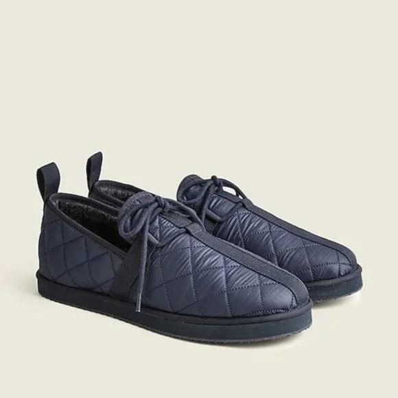 J. Crew Other - NWT J Crew Navy Blue Quilted Chore Slippers 11
